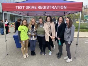 UMass Chan employees host an EV Test Drive Event