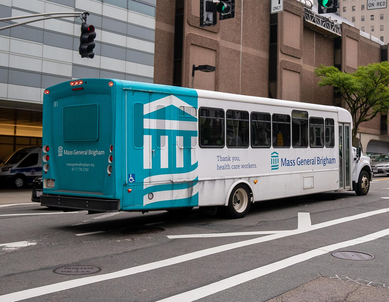 Mass General Brigham electric bus